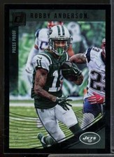 Robby Anderson Card 2018 Donruss Press Proof Black #211 