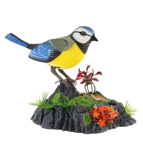 Singing Chirping Bird Toy Sounds & Movements Sound Activated Bird - Picture 1 of 8