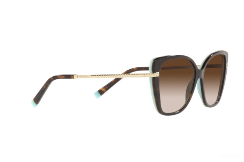 NWT TIFFANY & Co Sunglasses TF4190 81343B HAVANA ON BLUE / BROWN