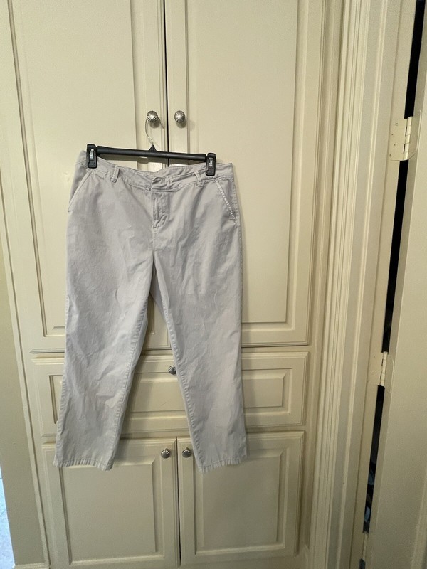 Style&Co Women’s Stone/Gray Cotton Ankle Pants - Size 10
