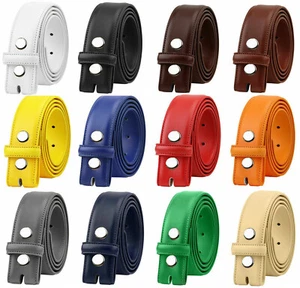 Falari Replacement Genuine Leather Dress Belt Strap Without Buckle 33mm