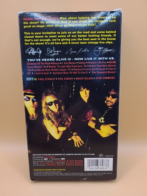 Vintage KISS VHS (2), Confidential, XTreme Close-up, Great