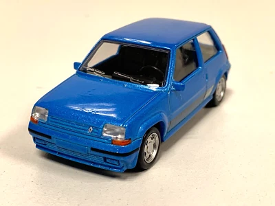 Norev Renault Super 5 GT Turbo Phae II 1988 Bleu Métal Jet-Car 1/43 510540 0924 - Photo 1/4