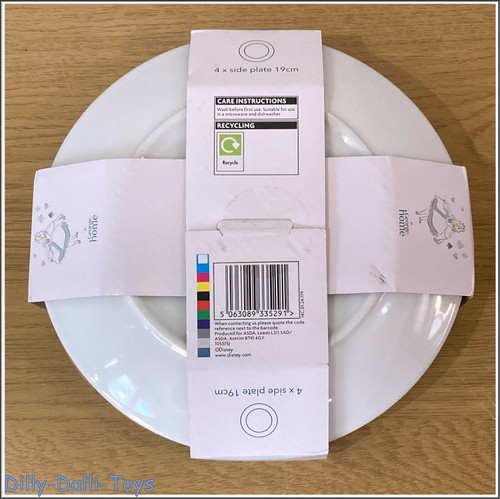 Disney Alicia en el País de las Maravillas Juego de 4 Platos Laterales Cerámica Blanco Azul Rosa 19cm NUEVO - Imagen 10 de 18