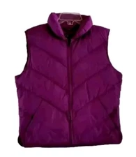 Eddie Bauer Packable Goose Down Vest Puffer Hiking Activewear Travel Medium 