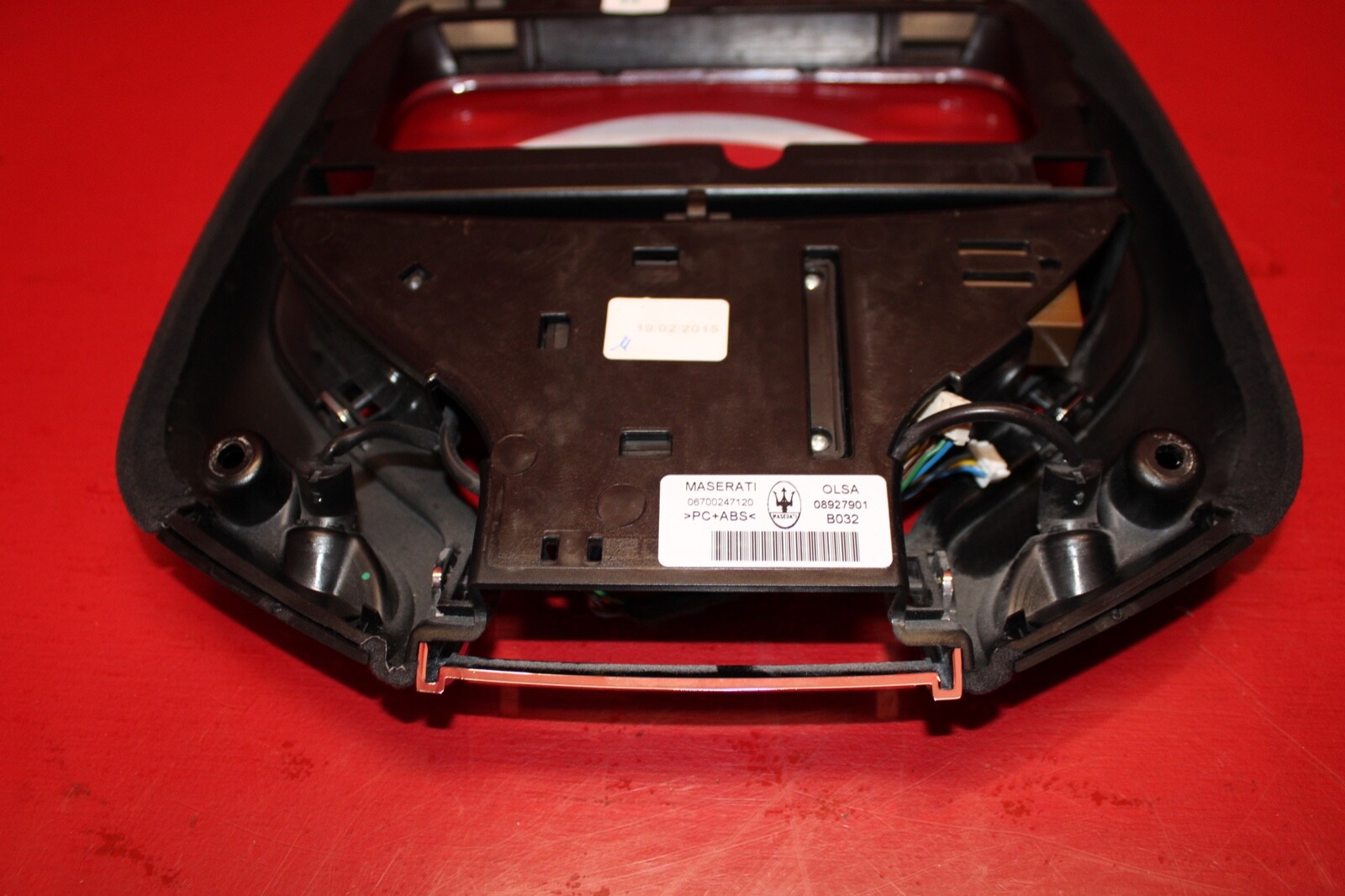 2014-2019 MASERATI GHIBLI M157 Q4 OEM FRONT ROOF DOME LIGHT SURROUND TRIM BLACK