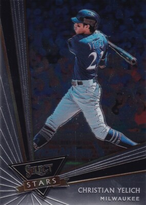 2020 Panini Select #SLS-6 Select Stars Christian Yelich Milwaukee Brewers