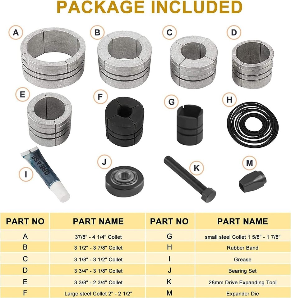 28mm Exhaust Pipe Stretcher Expander Tool Kit for 1-5/8