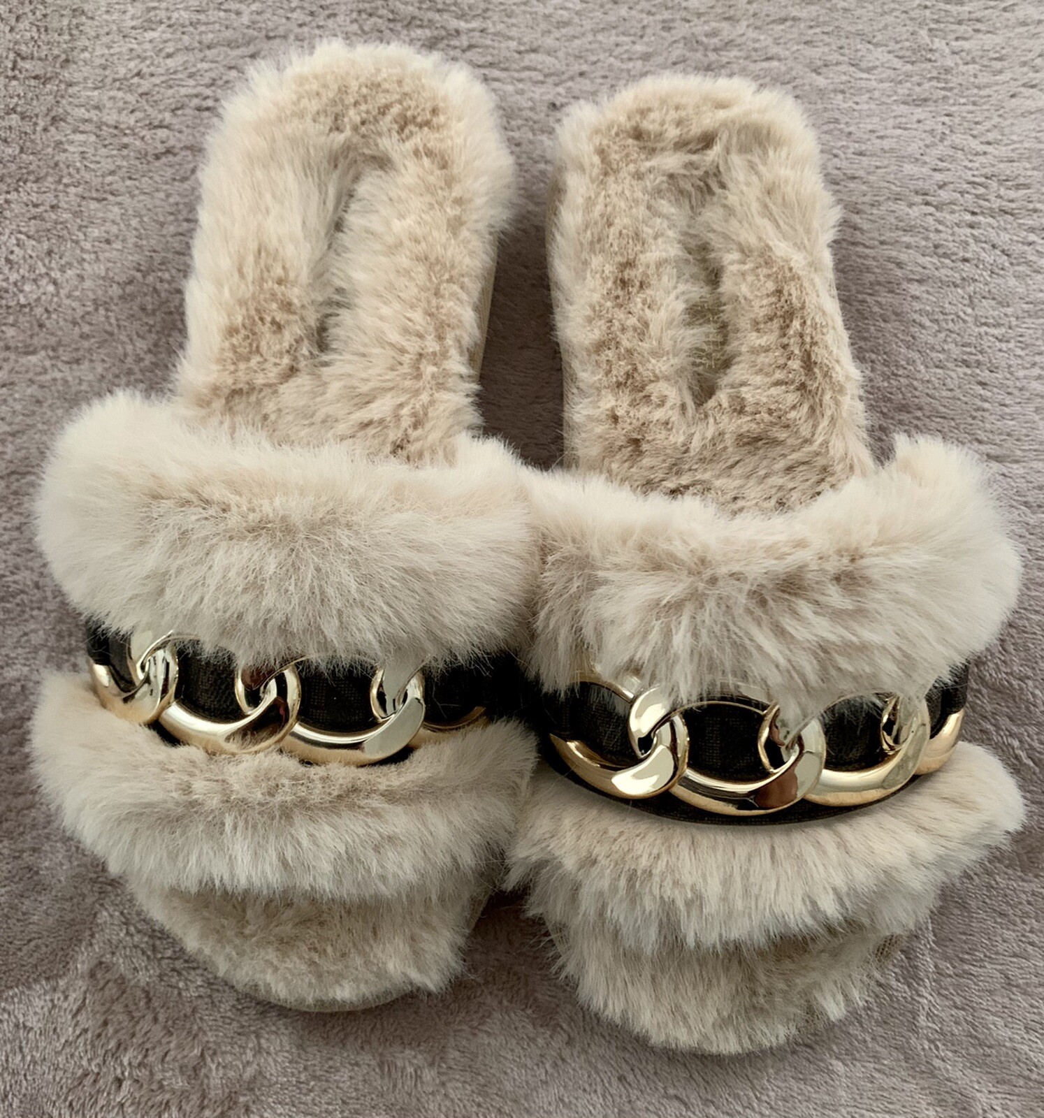 Michael Kors Scarlett faux fur chain 