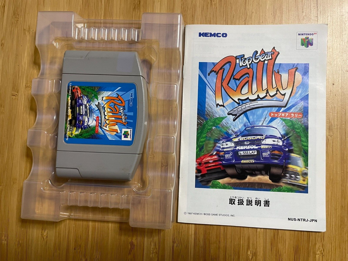 N64 Top Gear Rally Boxed. Nintendo 64, Japan. Racing Game. Kemco