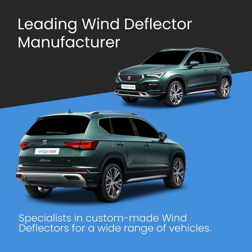 SEAT ATECA 2016-onwards 5 Door SUV Wind Deflectors 4pc Tinted - Picture 2 of 10
