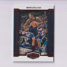 2021-22 Panini Chronicles Plates Patches Red #420 Bones Hyland RC SN /149