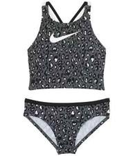 Nike L79440 Kid Cheetah Spiderback Midkini Little Kids/Big Kids Size S 8-10Y