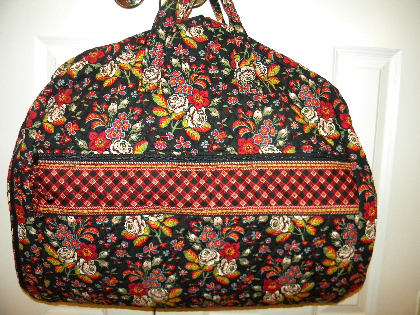 VERA BRADLEY Black Floral Garment Travel Hanging Bag … Gem