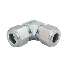 FITOK 1/2 in OD Union Elbow Zinc Plated Steel Compression Tube Fitting 5900 psi