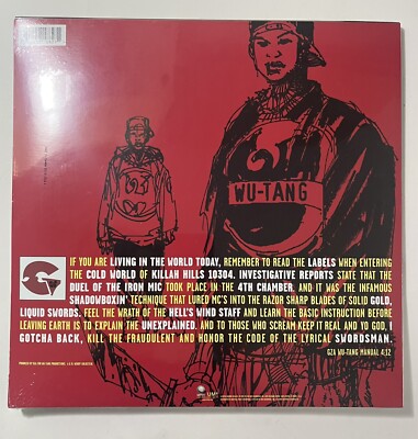 Genius GZA Liquid Swords Coke Bottle Clear Color Vinyl Record