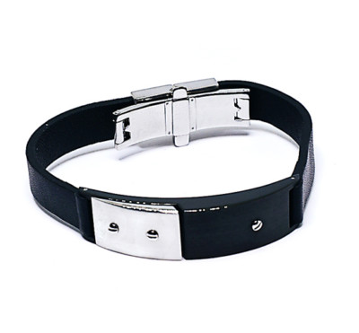 BREIL Kautschuk Edelstahl Armband TJ0538