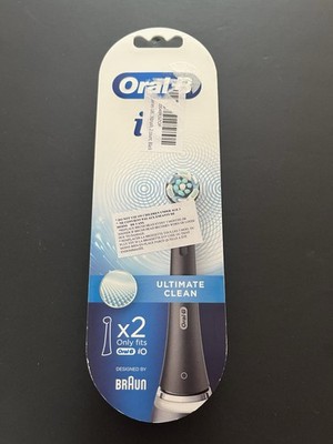 Oral-B iO Ultimate Clean Replacement Brush Heads - Black - 2ct