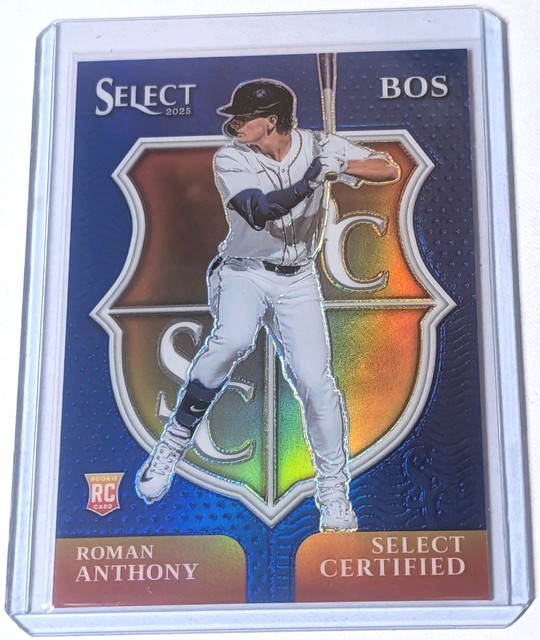 2025 Panini Select - Select Certified Roman Anthony #4 Blue Prizm /49 (RC)