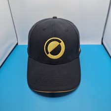 Gold Rush Ingersoll Cutting Tools Black Cotton Strapback Baseball Cap Hat 
