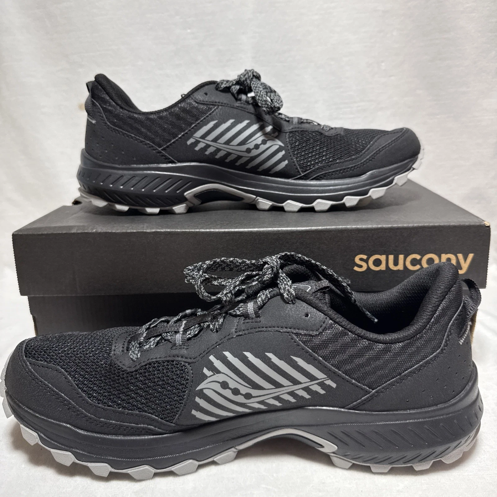 Saucony Men's Excursion TR15 Trail Running Shoe 12 Black/Shadow