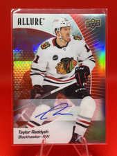 Upper Deck Allure Hockey Taylor Raddysh Red Rainbow Auto Chicago Blackhawks 88