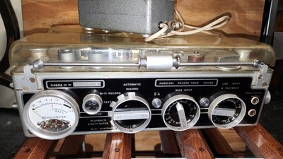Vintage Nagra III Reel-to-Reel Recorder Kudelski /Power Supply For Repair/Parts 