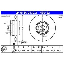 Bremsscheibe vorne rechts für BMW Z4 G29 | 26248440