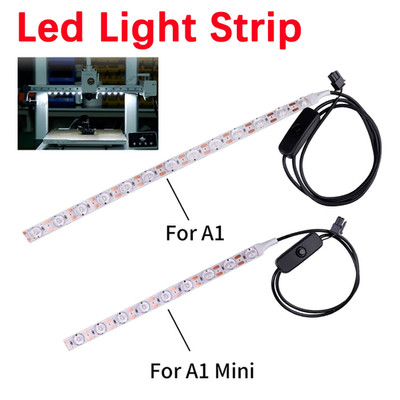 24V LED Lichtstreifen Kit für Bambus Lab A1 Mini Drucker Verbesserte Beleuchtung