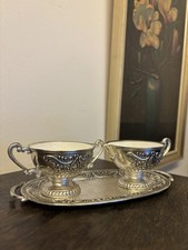 silbernes Milchkännchen und Zuckerschale Milch Zucker Set