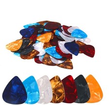 DECYOOL 100 Pack Thin Guitar Picks 0.46mm for Acoustic Electric Guitars