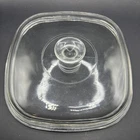 Vintage Corning Ware Pyrex A-12-C Square Glass Domed Replacement Lid Clear