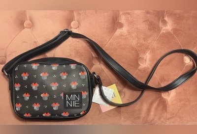 Disney Minnie Mouse Black Crossbody Bag Dani Danielle Nicole Women's  !!!CUTE!!!