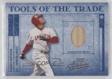 2003 Playoff Absolute Memorabilia Materials 34/150 Garret Anderson #TT-66 b8c