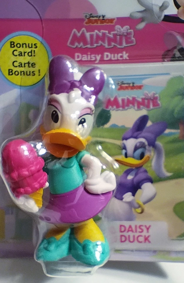 Minnie Mouse Disney Jr Figurines Mini Mouse Daisy Duck Cream Puff Set of 5 - Image 4 of 4