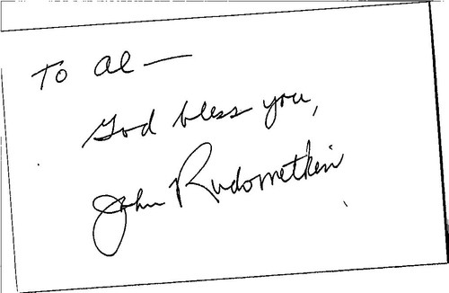 -John Rudometkin- (d.2015) Signed/Autograph/Auto Index Card New York Knicks NBA