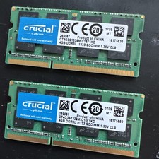 Crucial CT4G3S160BM Mac RAM | 2x 4GB | PC3-12800 | 1600 MHz | MacBook Pro Imac