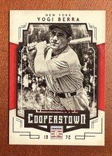 2015 Panini Cooperstown Baseball  HOF #100 Yogi Berra of The NY Yankees RED /35