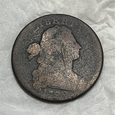1798 Draped Bust Large Cent - Early US Copper Coin, Nice Collectible