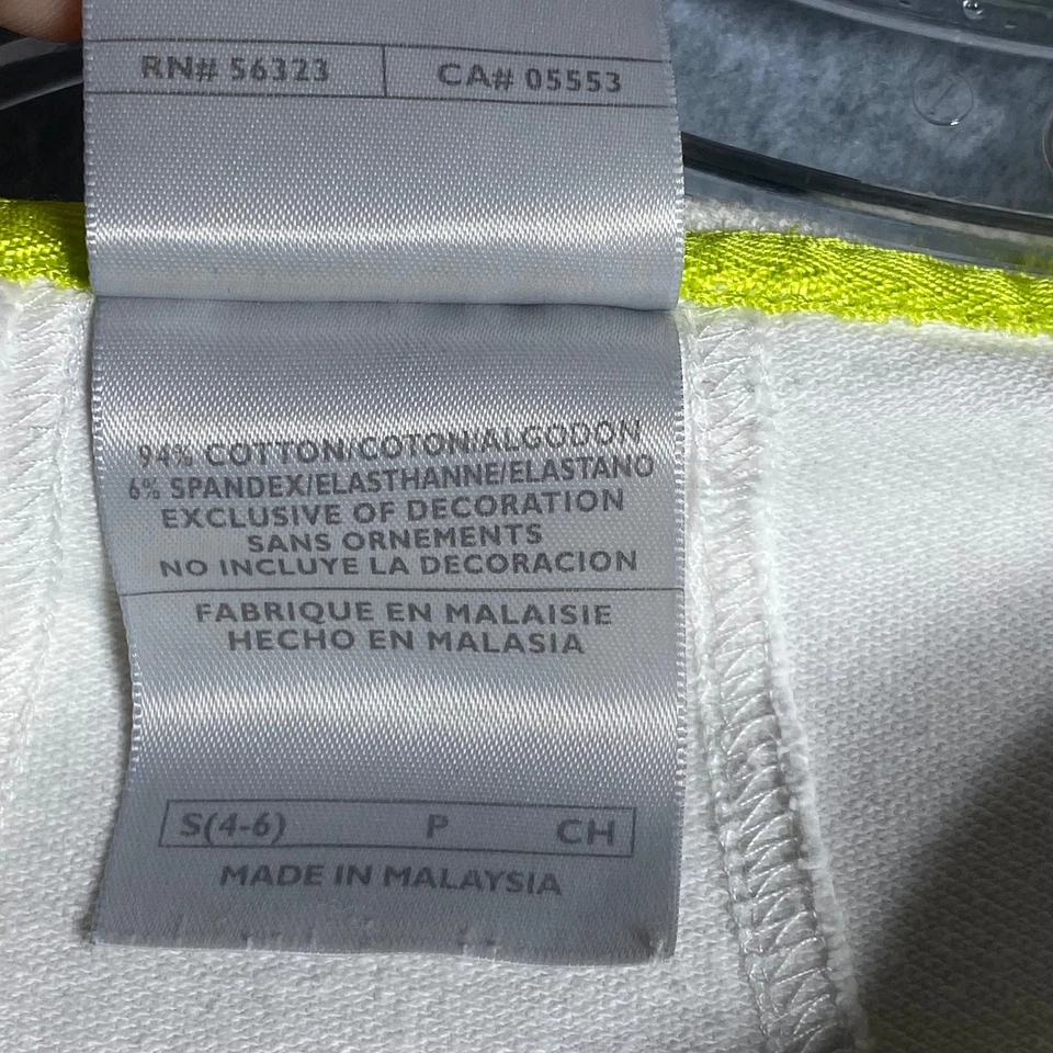 Nike Activewear Jacket Women's White Small Cotton Spandex Zip-Up Hoodie - Image 3 of 4