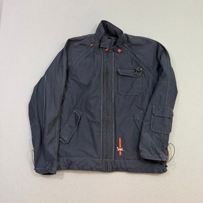 Vintage Triple Five Soul Jacket Mens Extra Large Navy Blue Bomber y2k Rave 2000s
