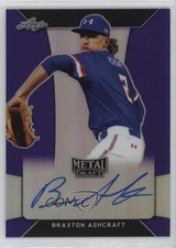 2018 Leaf Metal Draft Purple 18/25 Braxton Ashcraft #BA-BA1 Auto 2a9