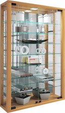 VCM - Wandvitrine Glasvitrine Vitrosa Spiegel H. 91 x B. 59 x T. 18 cm