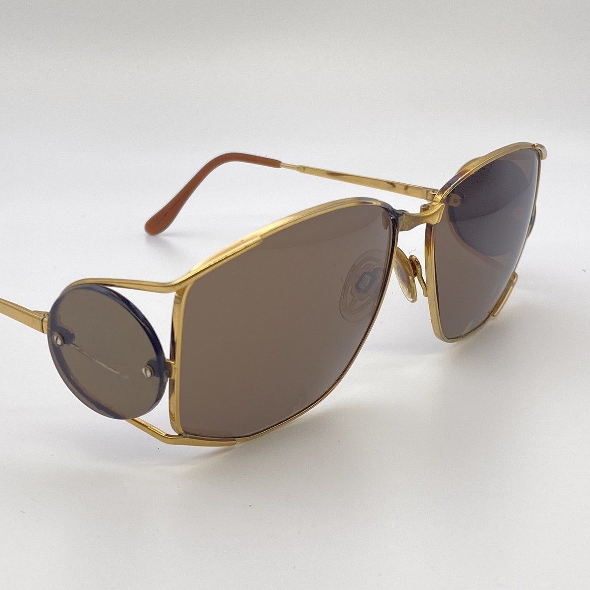 TOP SUNGLASSES YSL 6002 YVES SAINT LAURENT VINTAGE 80s ITALY GOLD
