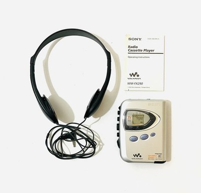 SONY Walkman WM-FX290 Cassette AM/FM With Headphones & Instructions Tested