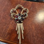 Vintage 1950s Signed M&S 12K Yellow Gold Filled  Necklace  Brooch Pendant — photo 1