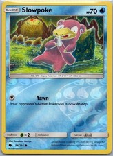 Slowpoke Reverse Holo Common SM - Lost Thunder 54/214 NM on eBay