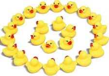 Novelty Place Rubber Duck Ducky Baby Bath Toy for Kids 24 Pcs 