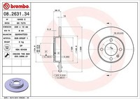 2X Brembo Bremsscheibe Hinterachse, Vorderachse U.A. FüR Audi, Seat, VW
