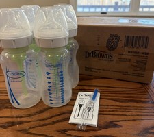 Open Box - 4 Pack 9 Oz Dr. Brown's Natural Flow Wide Neck Baby Bottles